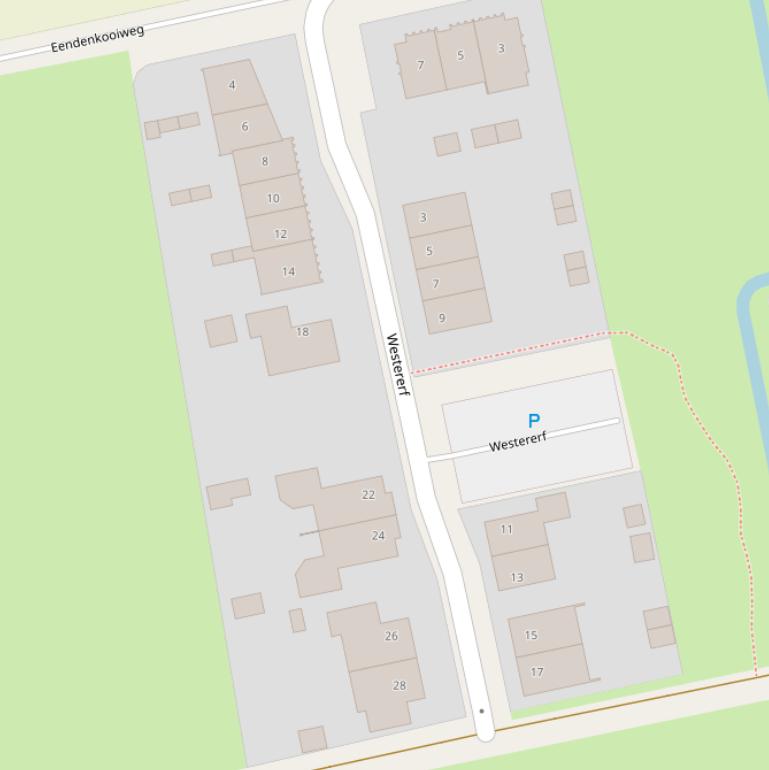 Kaart van het Westererf.