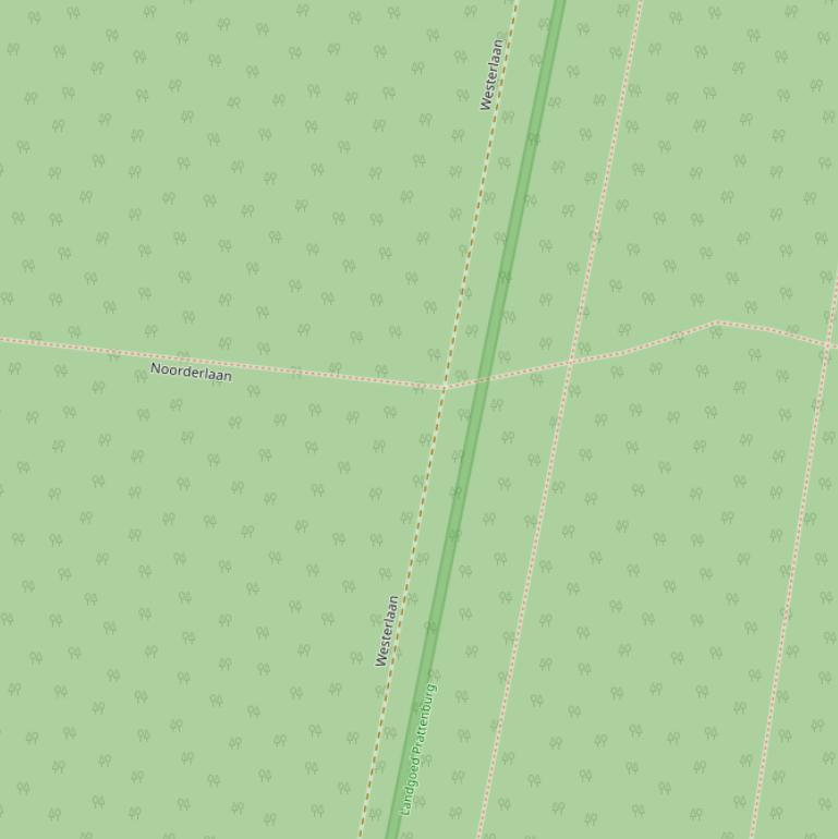 Kaart van de Westerlaan.