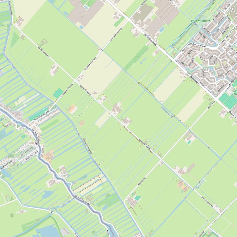 Kaart van de Westerlandweg.