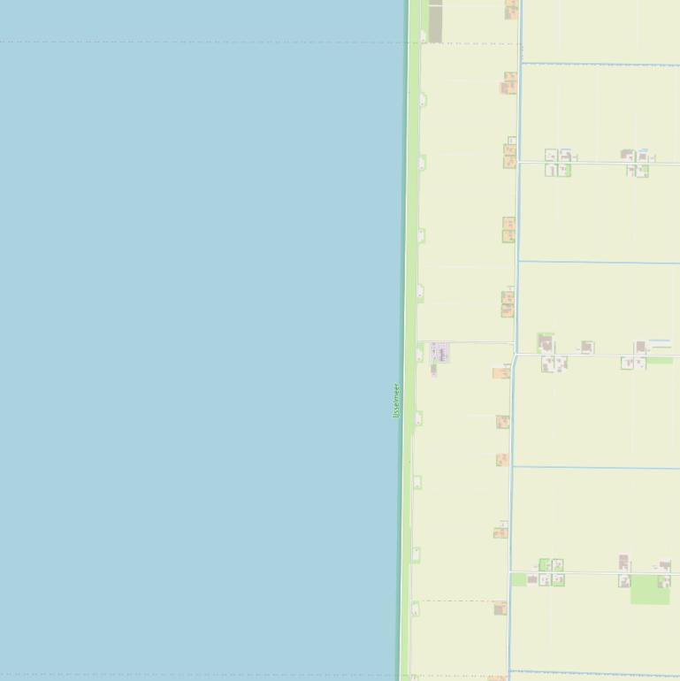 Kaart van de Westermeerdijk.