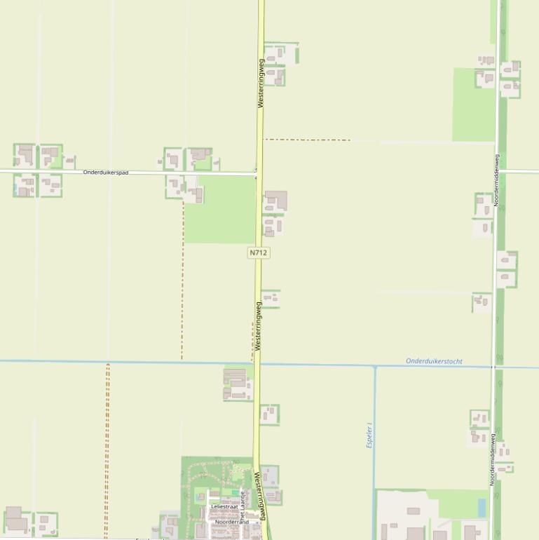 Kaart van de Westerringweg.