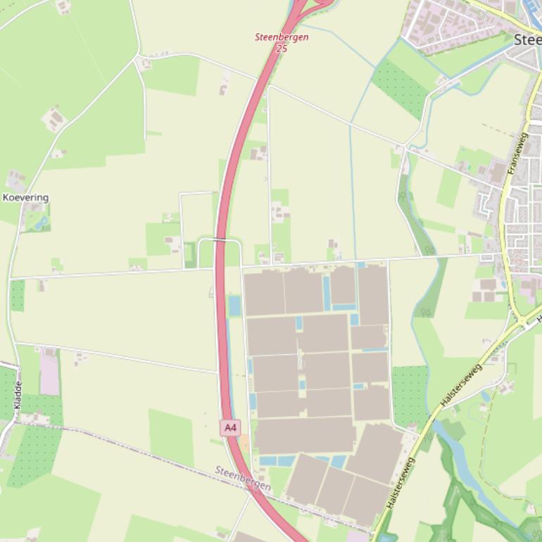 Kaart van de Westlandse Langeweg.