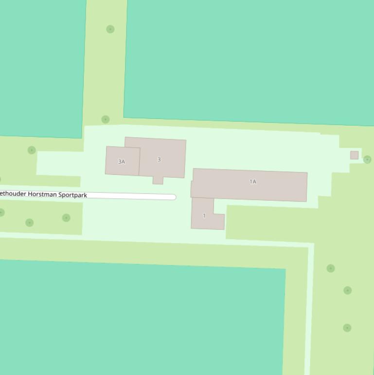 Kaart van het Wethouder Horstman Sportpark.