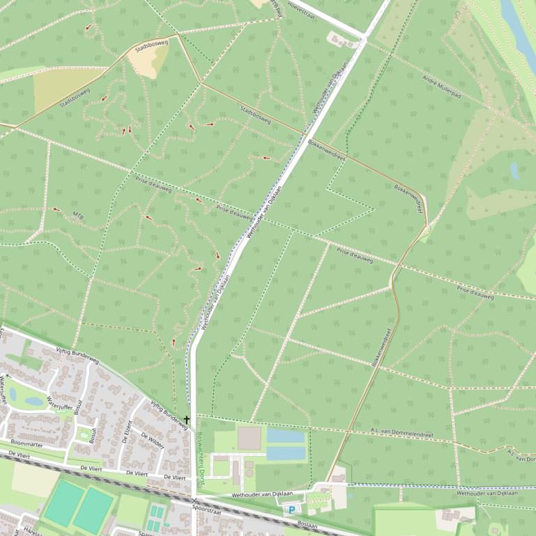 Kaart van de Wethouder van Dijklaan.