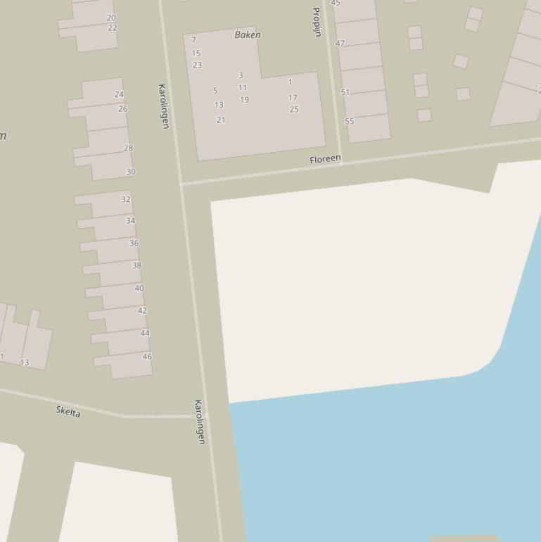 Kaart van het Wetterplein.