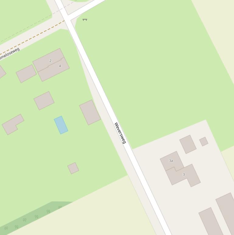 Kaart van de Weversweg.