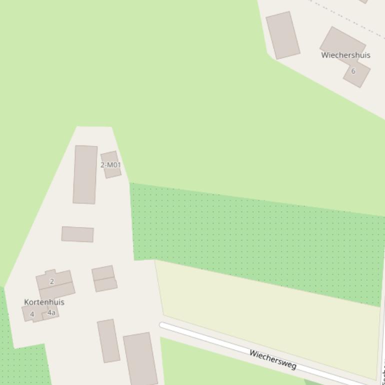 Kaart van de Wiechersweg.