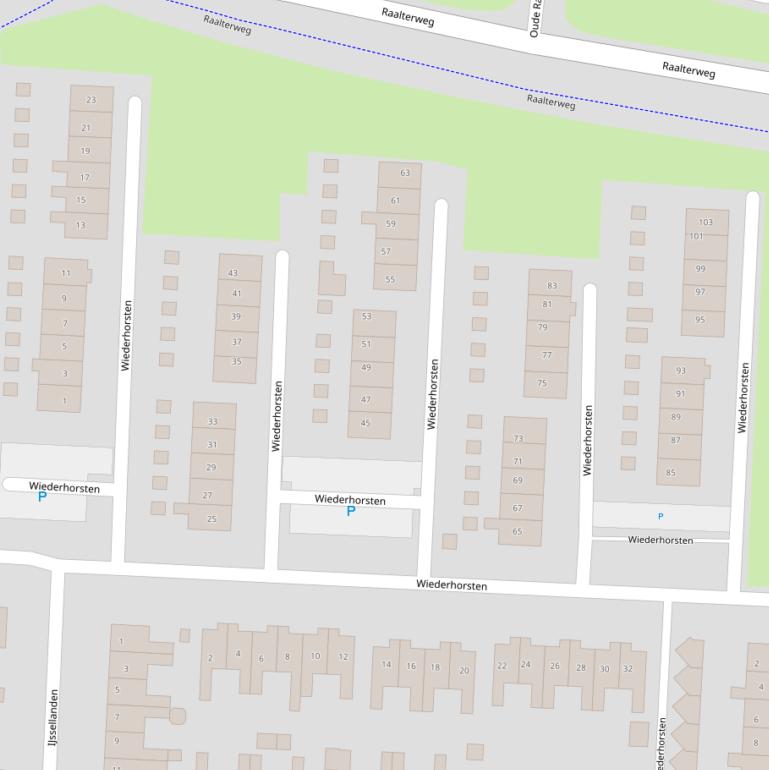 Kaart van  Wiederhorsten.