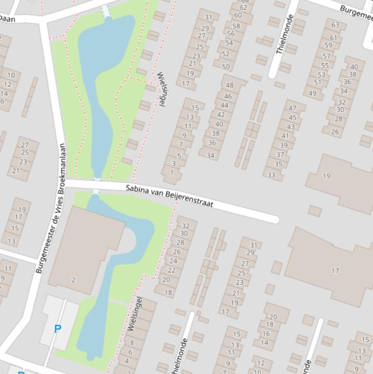 Kaart van de Wielsingel.