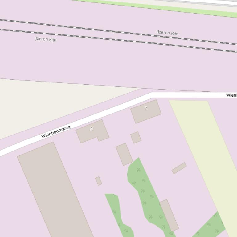 Kaart van de Wienboomweg.