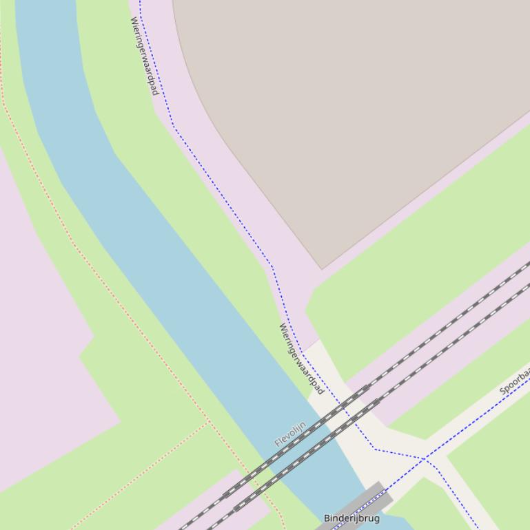 Kaart van het Wieringerwaardpad.