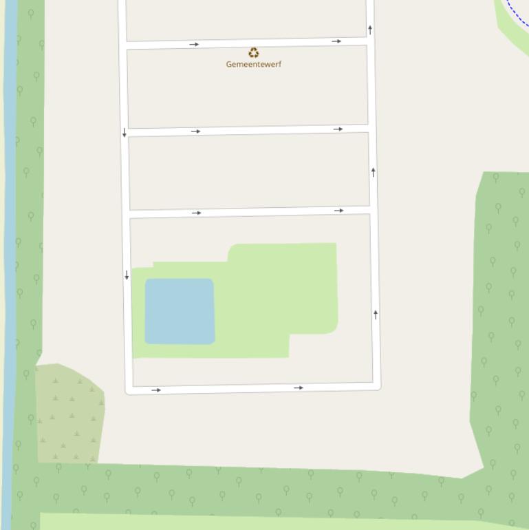 Kaart van  Wijkerwaard.