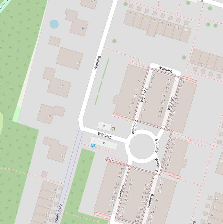 Kaart van  Wijnberg.