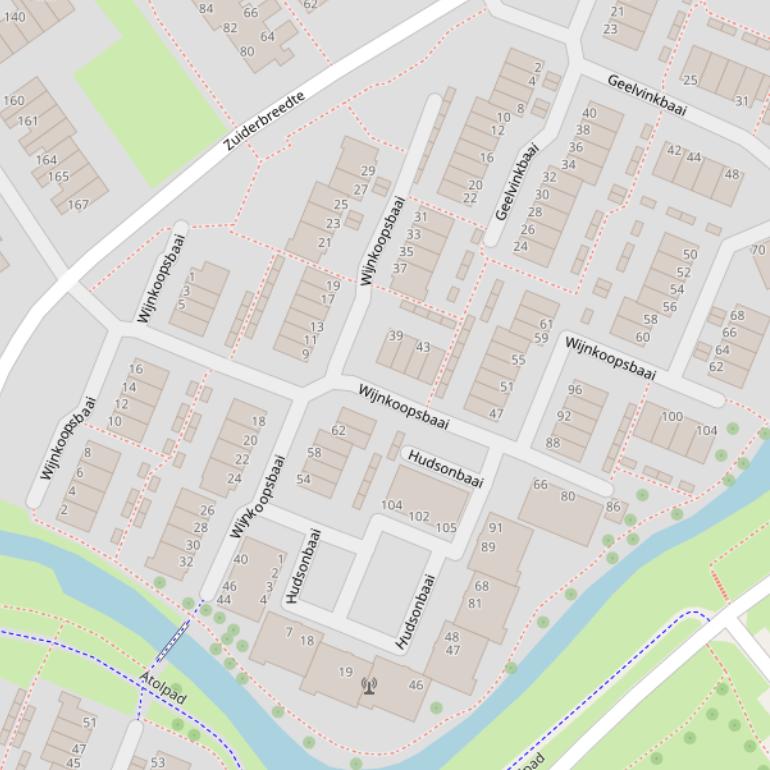 Kaart van  Wijnkoopsbaai.