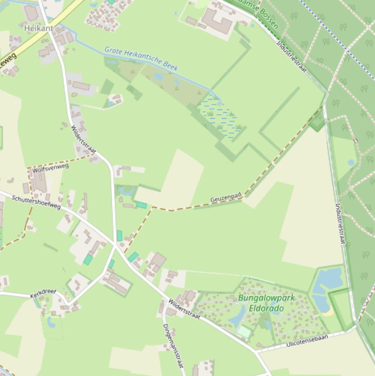 Kaart van de Wildertstraat.