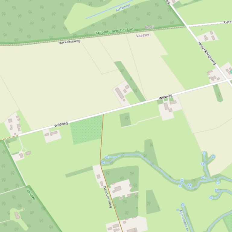 Kaart van de Wildweg.