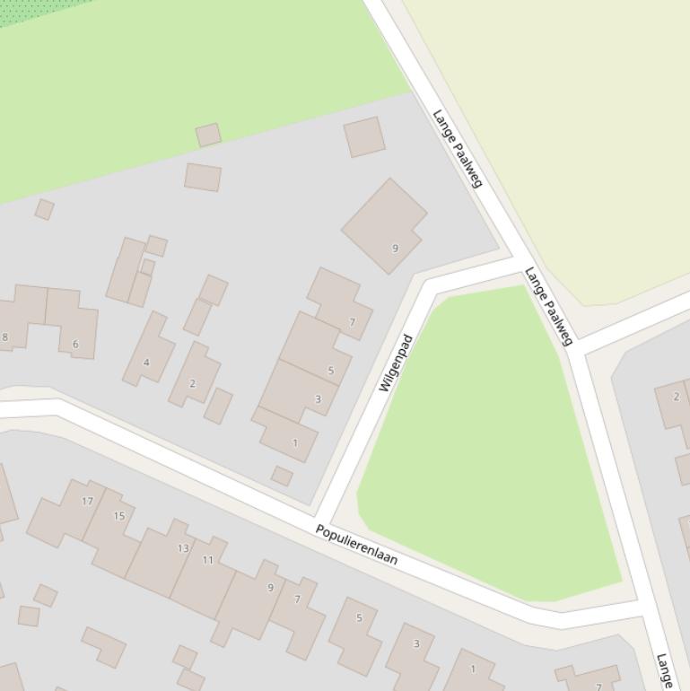 Kaart van het Wilgenpad.