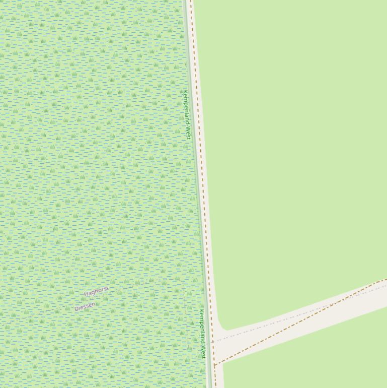 Kaart van de Willekensdreef.