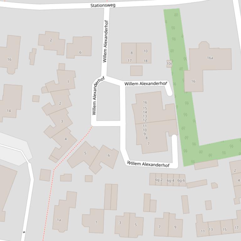 Kaart van de Willem Alexanderhof.
