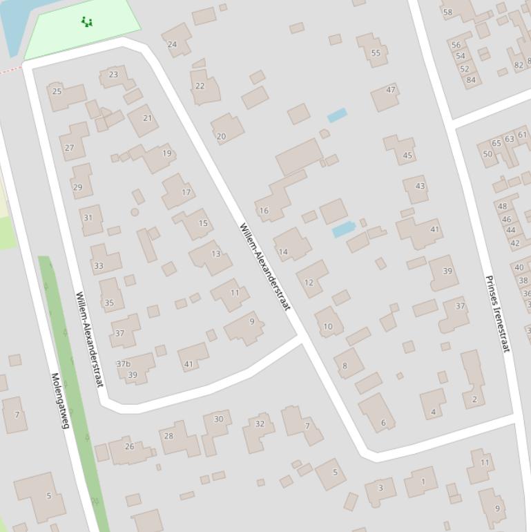 Kaart van de Willem-Alexanderstraat.