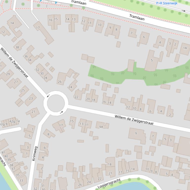 Kaart van  Willem de Zwijgerstraat.