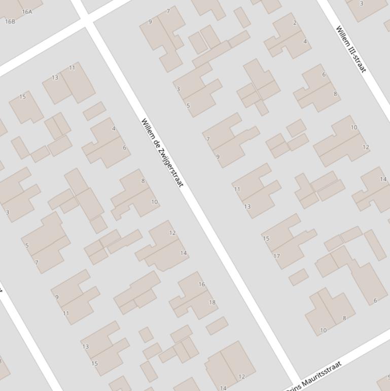 Kaart van  Willem de Zwijgerstraat.