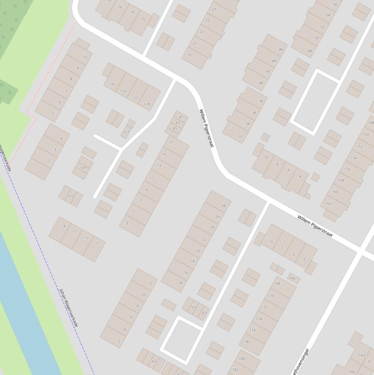 Kaart van de Willem Pijperstraat.