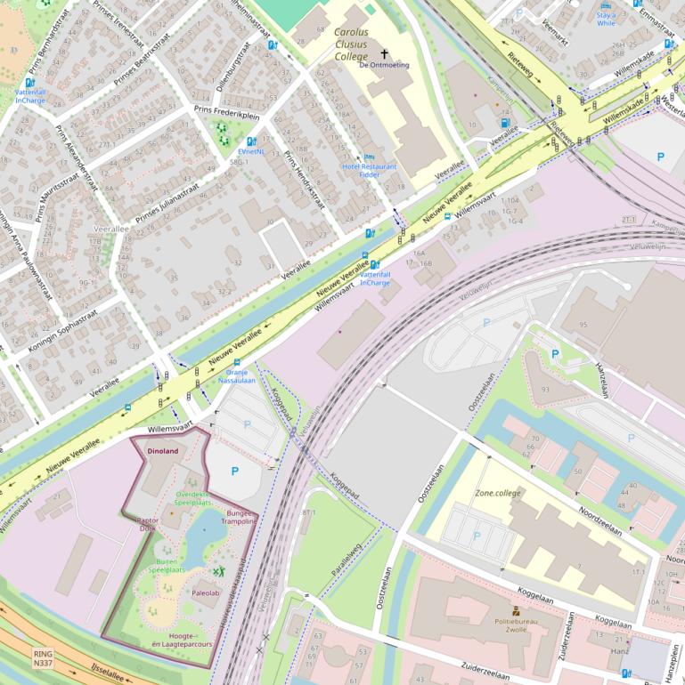 Kaart van  Willemsvaart.