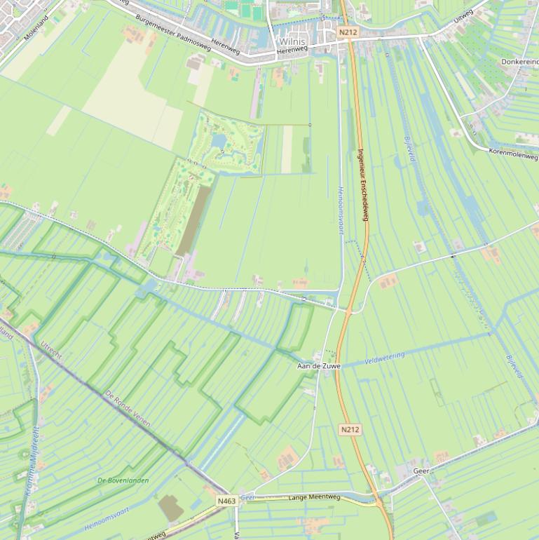 Kaart van  Wilnisse Zuwe.