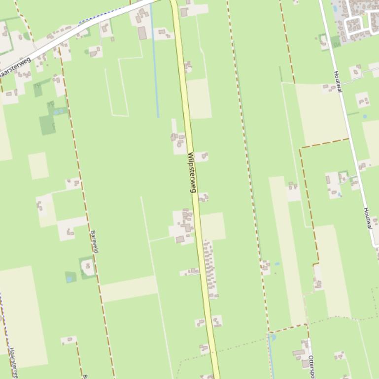 Kaart van de Wilpsterweg.