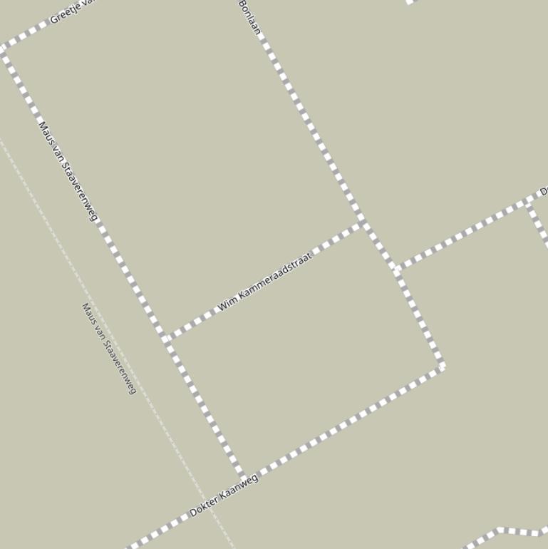 Kaart van de Wim Kammeraadstraat.