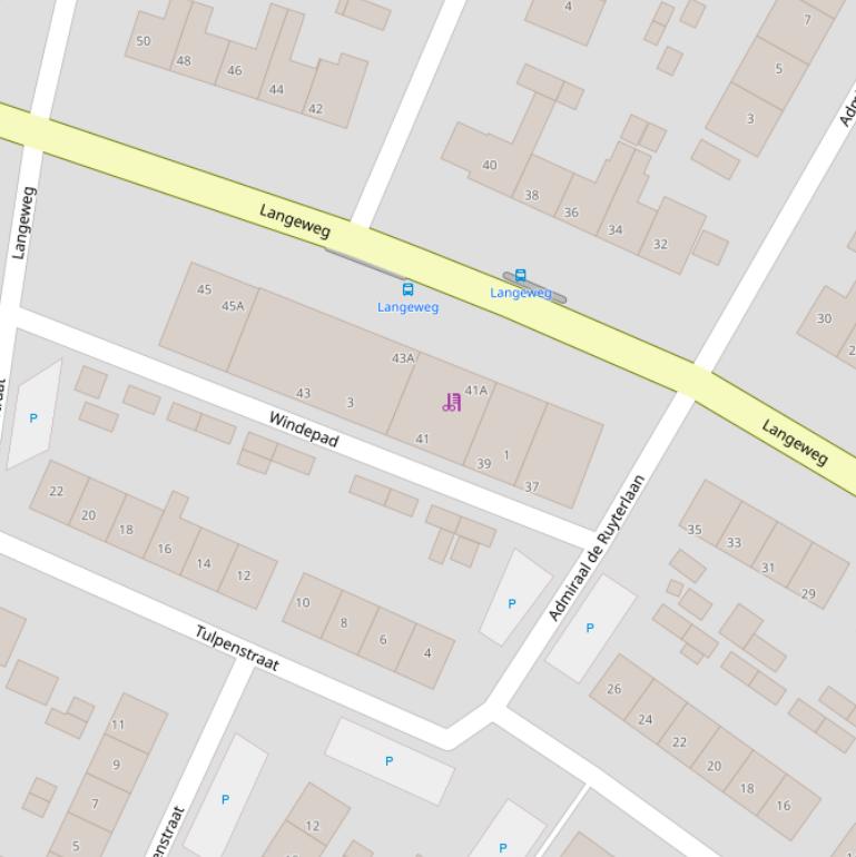 Kaart van het Windepad.