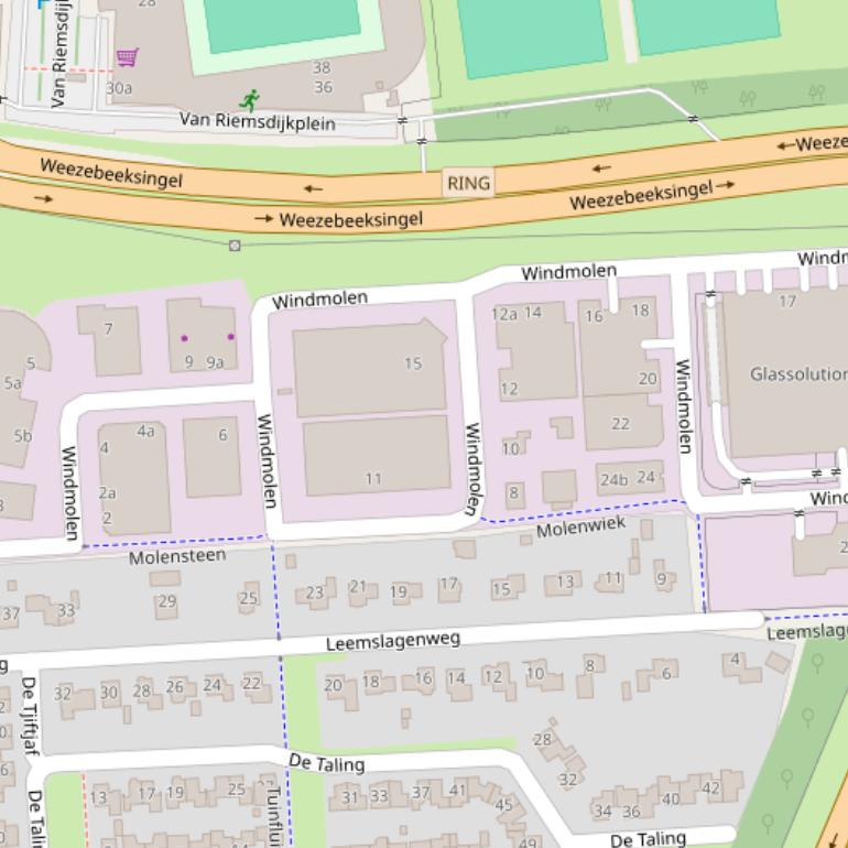 Kaart van  Windmolen.