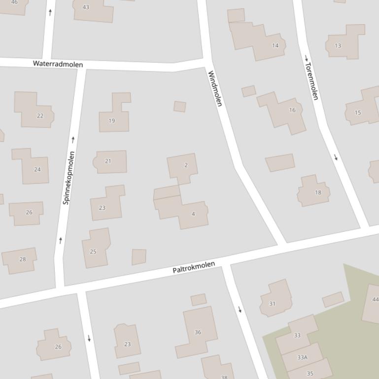 Kaart van  Windmolen.