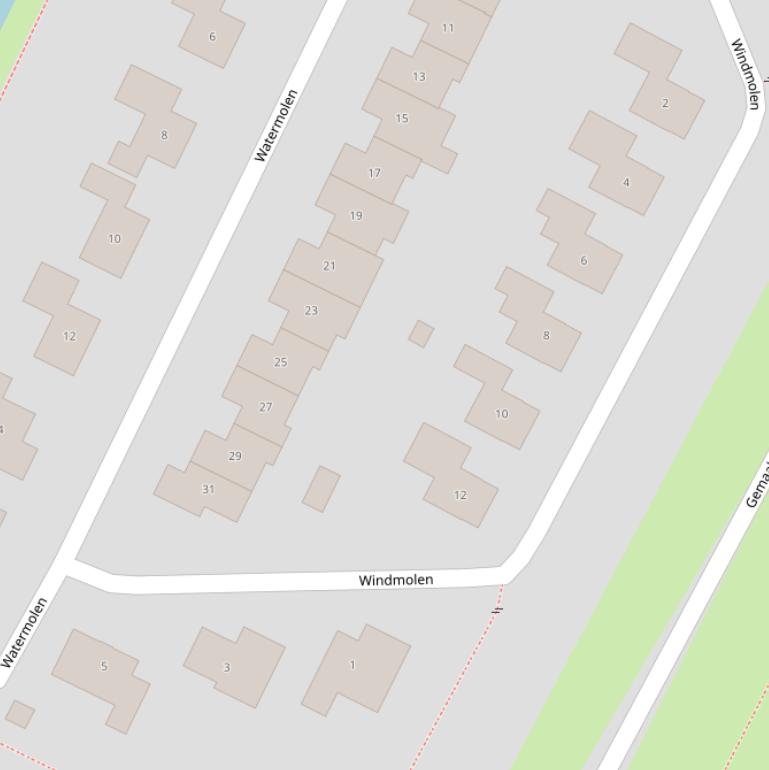 Kaart van  Windmolen.