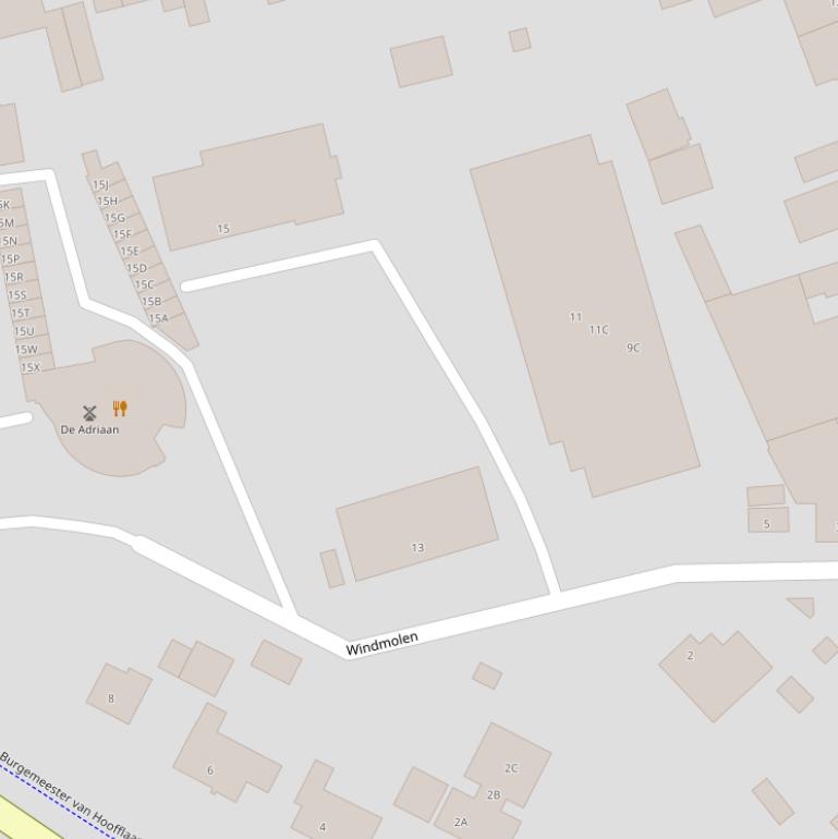Kaart van  Windmolen.