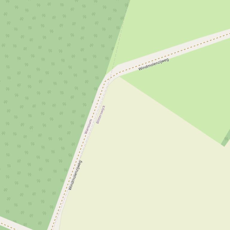 Kaart van de Windmolenzijweg.