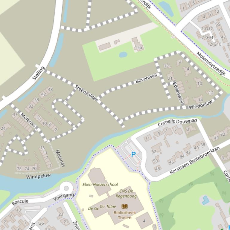 Kaart van  Windpeluw.