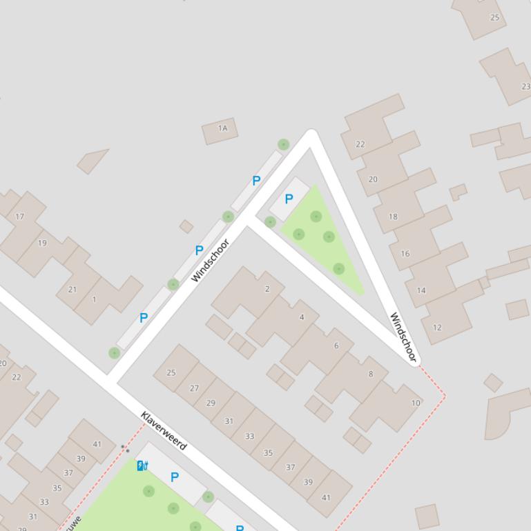 Kaart van  Windschoor.