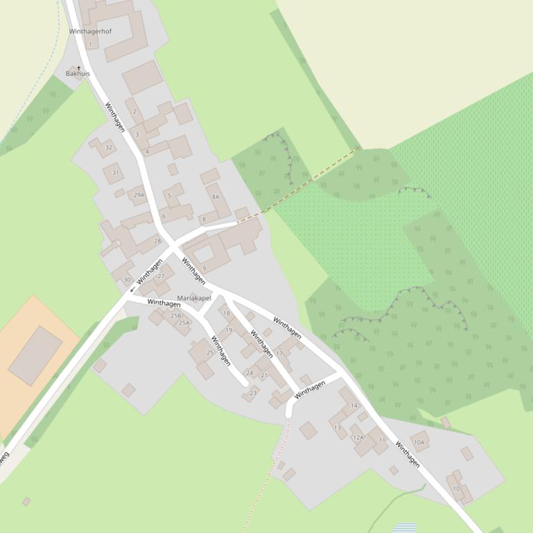 Kaart van  Winthagen.