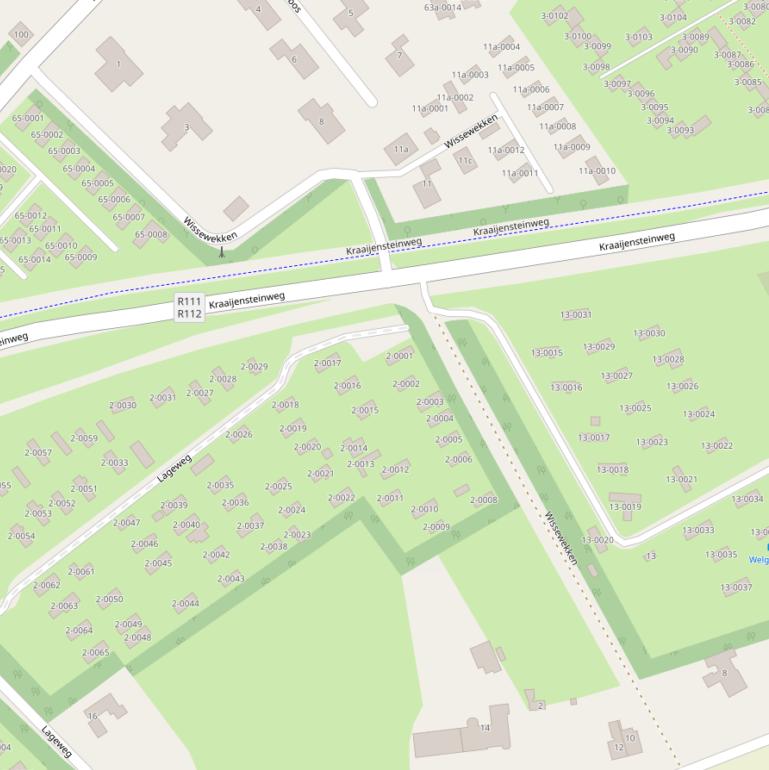 Kaart van  Wissewekken.