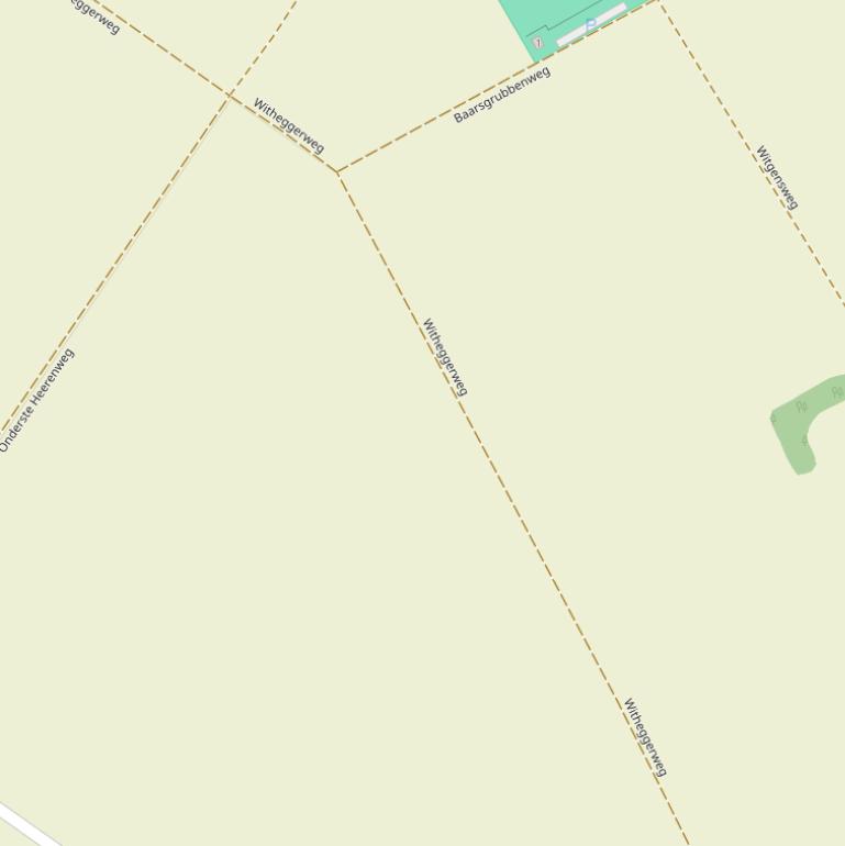 Kaart van de Witheggerweg.