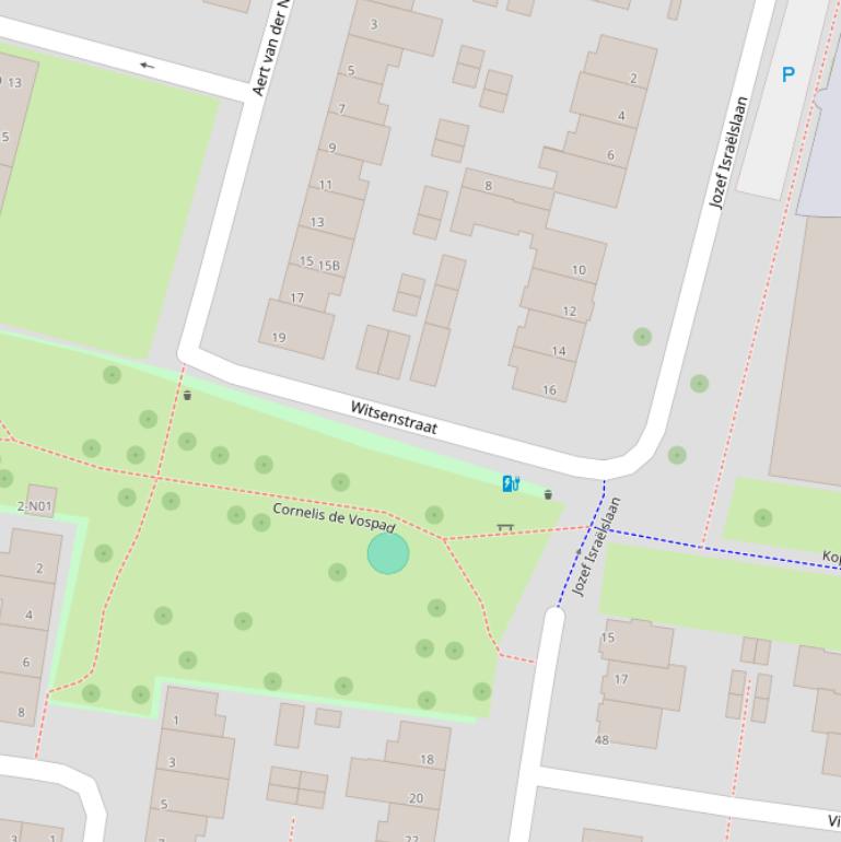 Kaart van de Witsenstraat.