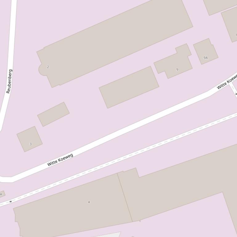 Kaart van de Witte Koeweg.