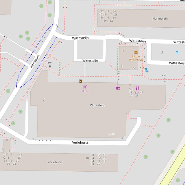 Kaart van  Wittesteijn.