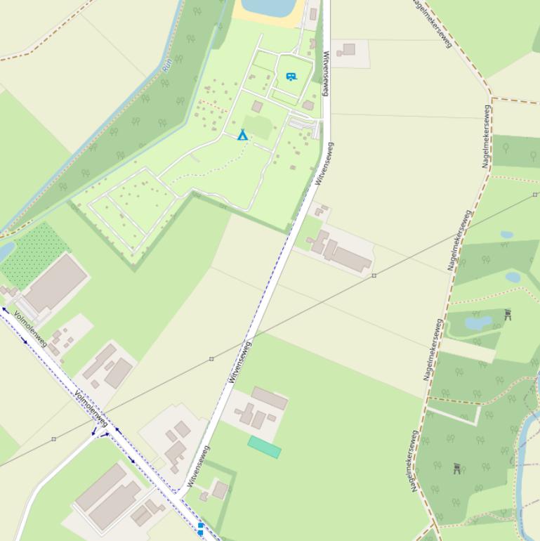 Kaart van de Witvenseweg.