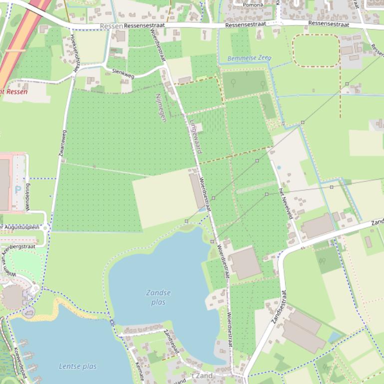 Kaart van de Woerdsestraat.