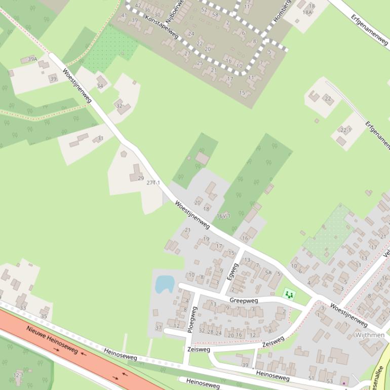 Kaart van de Woestijnenweg.