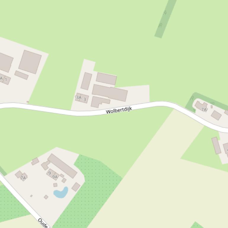 Kaart van de Wolbertdijk.