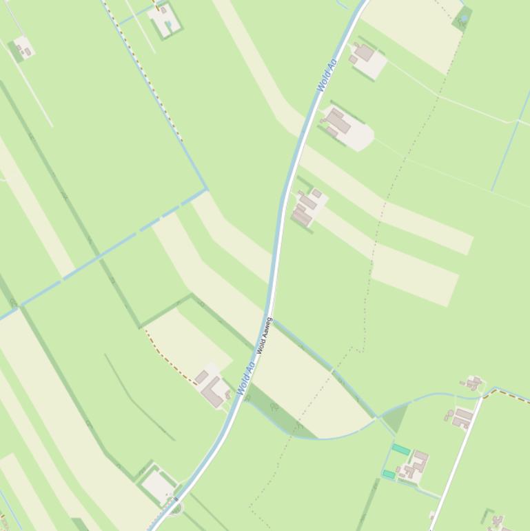 Kaart van de Wold Aaweg.